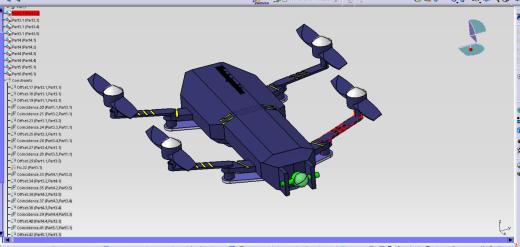 catia 中无人机的三维建模缩略图